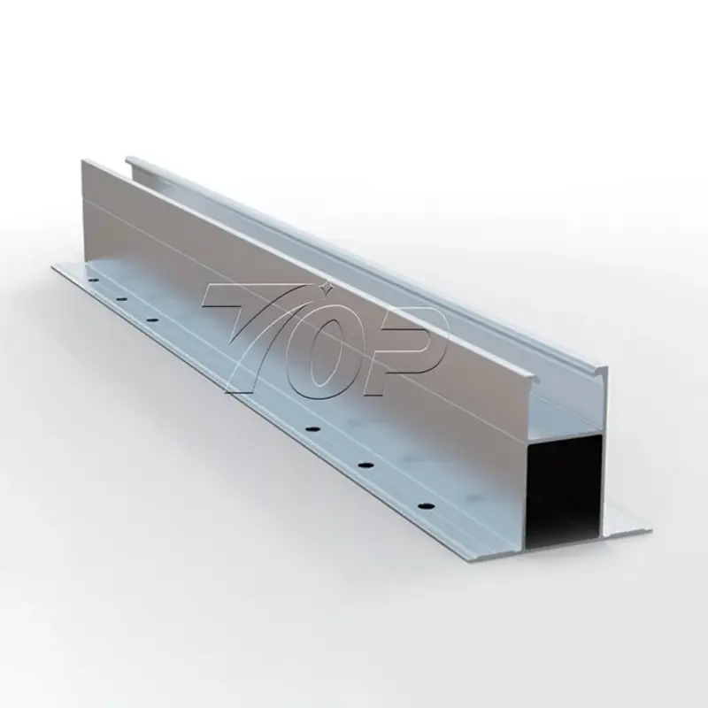 Σύστημα MiniRail για τραπεζοειδή μεταλλική οροφή ηλιακή